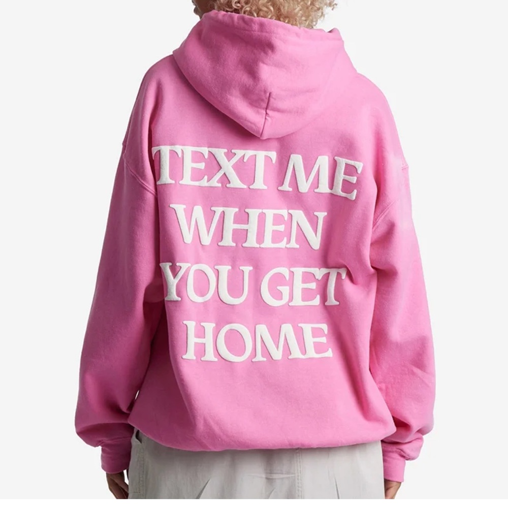 Pink Lonely Ghost Hoodie.
